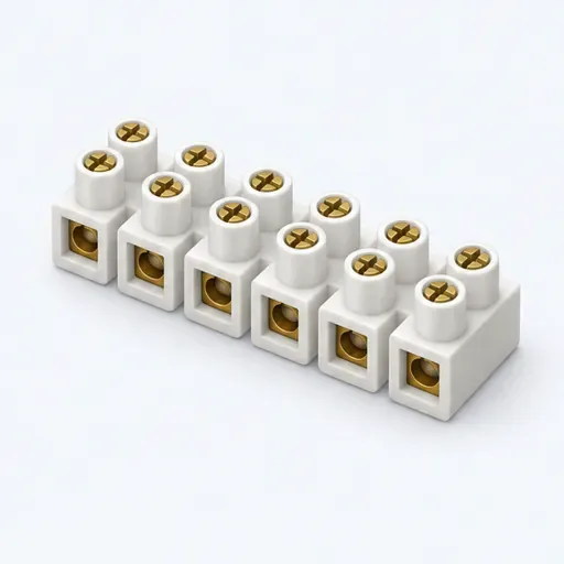 le domino: screw terminal block