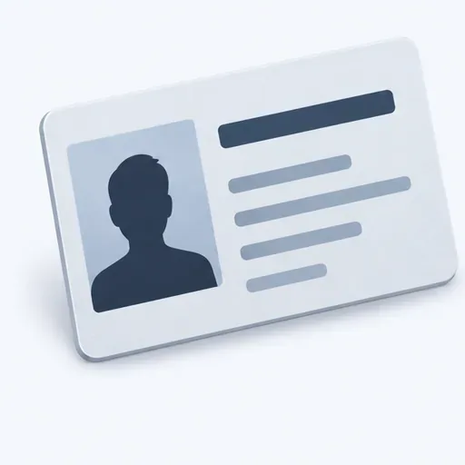 une pièce d’identité: an identity document