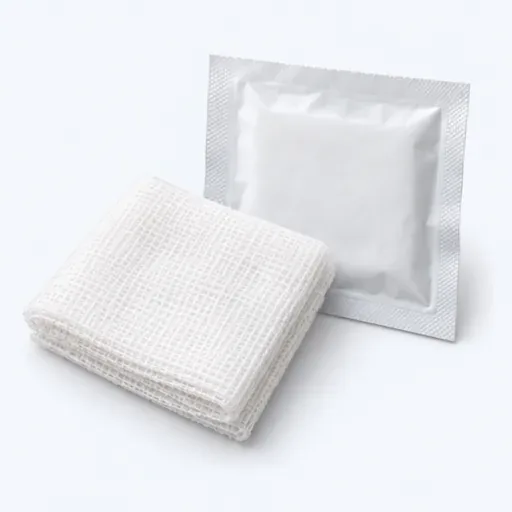 la compresse stérile: sterile gauze pad