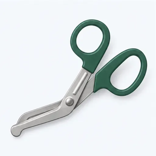les ciseaux de secours (m.): first-aid scissors