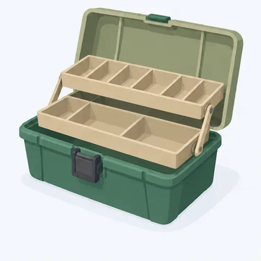 la boîte de pêche: tackle box