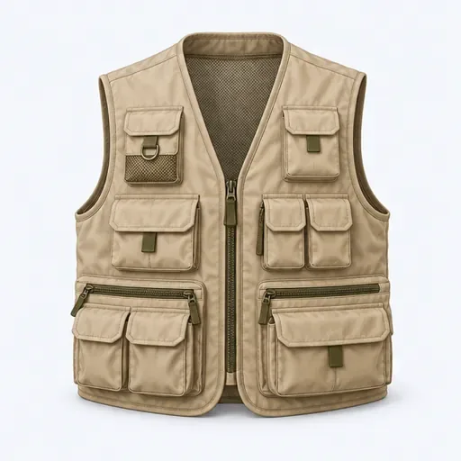 le gilet de pêche: fishing vest