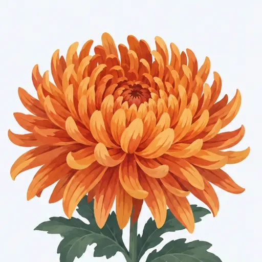le chrysanthème: chrysanthemum
