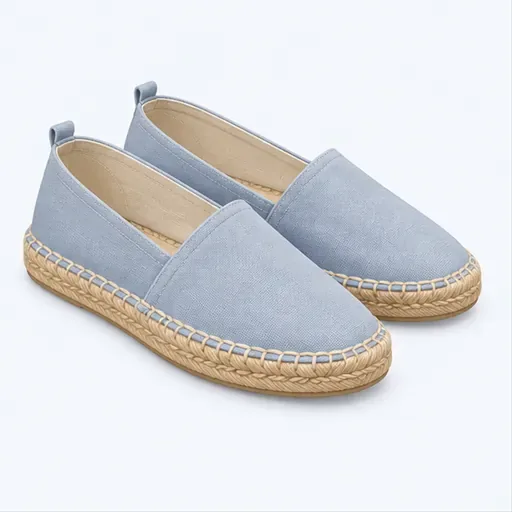 les espadrilles (f.): espadrilles