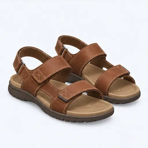 les sandales (f.): sandals