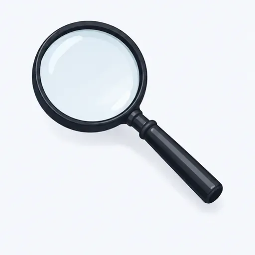 la loupe: magnifying glass