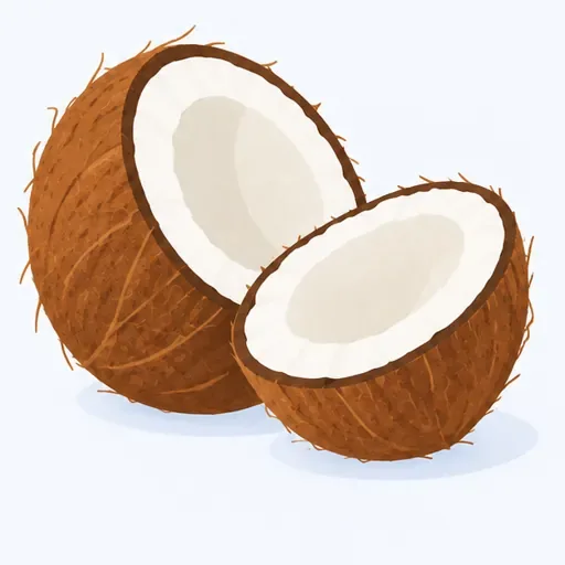 la noix de coco: coconut