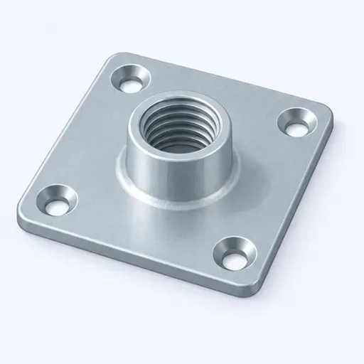 la platine de fixation: mounting plate