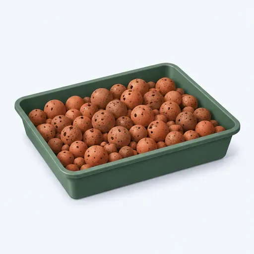 les billes d’argile (f.): expanded clay pebbles