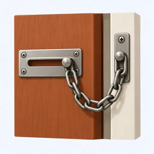 la chaîne de sécurité: door security chain
