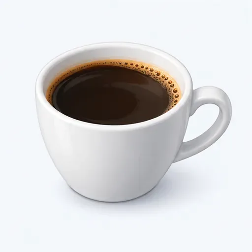 un café allongé: long black coffee