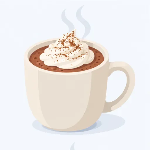 un chocolat chaud: hot chocolate