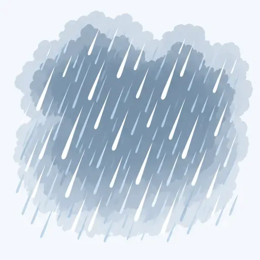 la pluie: rain