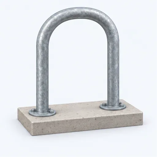 l’arceau métallique: metal bike stand