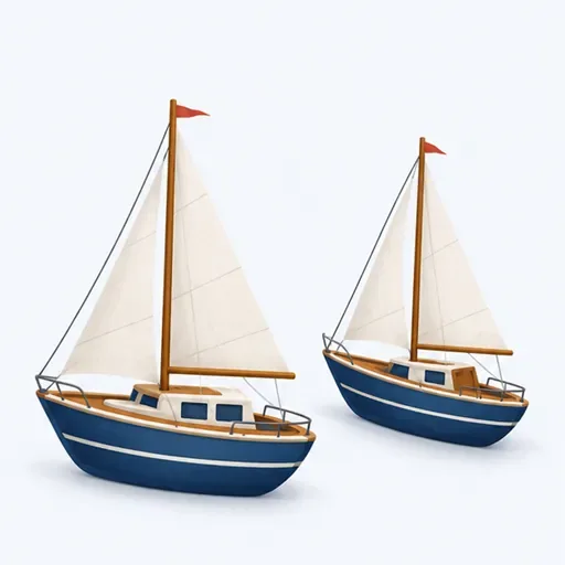 un bateau / des bateaux: boat / boats