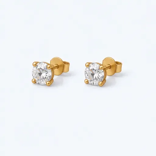 les puces d'oreilles (f.): stud earrings