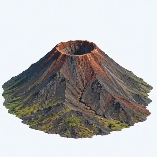 le volcan: volcano