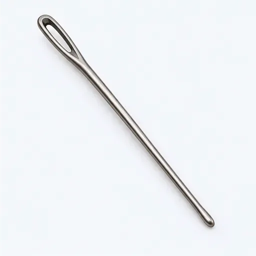 l’aiguille de sellier (f.): harness needle