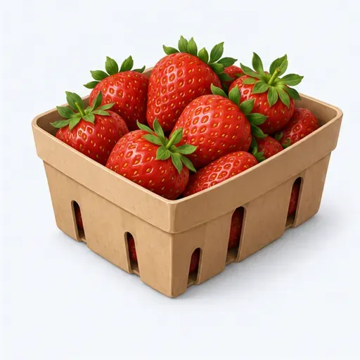 la barquette de fraises: punnet of strawberries