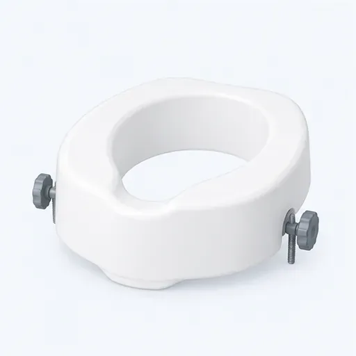 le rehausseur de toilettes: raised toilet seat