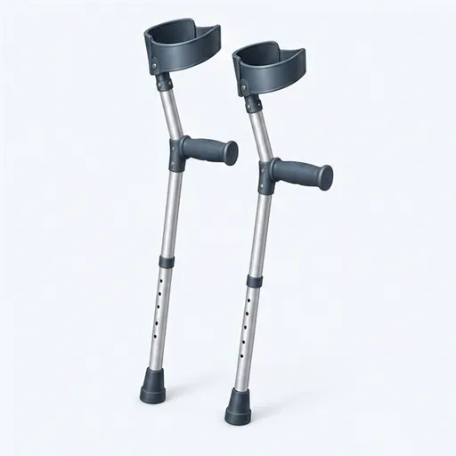 les béquilles (f.): crutches