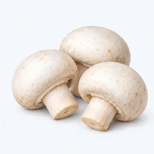 le champignon de Paris: button mushroom