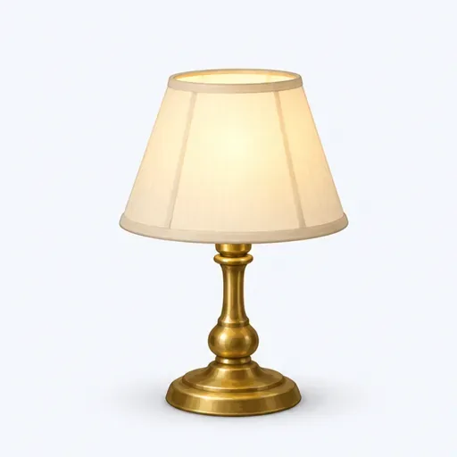 une lampe: a lamp
