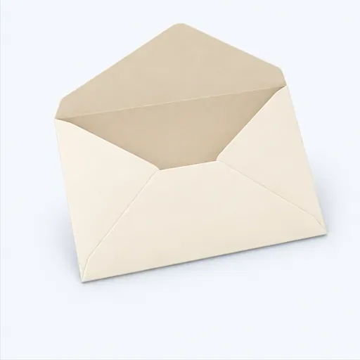 l’enveloppe: envelope