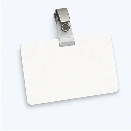 le badge: credencial de visitante