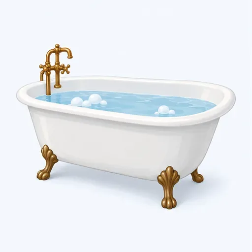 le bain: a bath