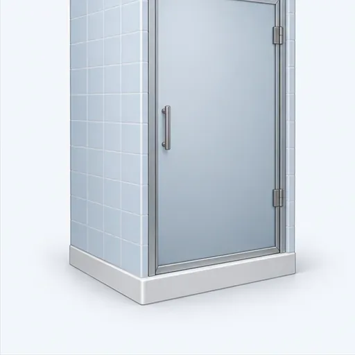 une cabine de douche: a shower cubicle