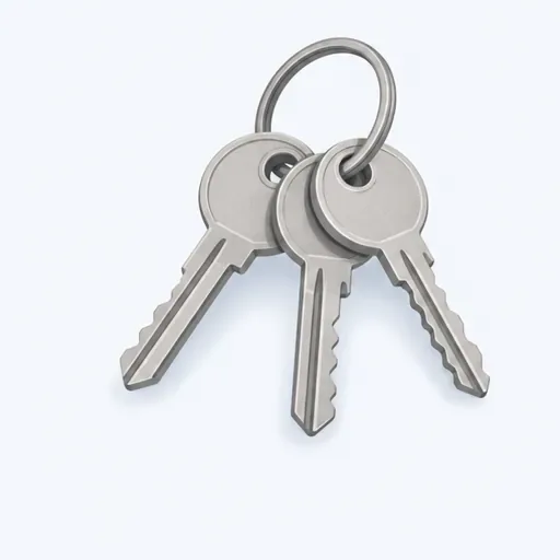 mes clés: my keys