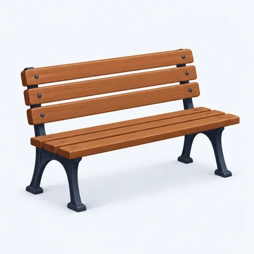 le banc: bench