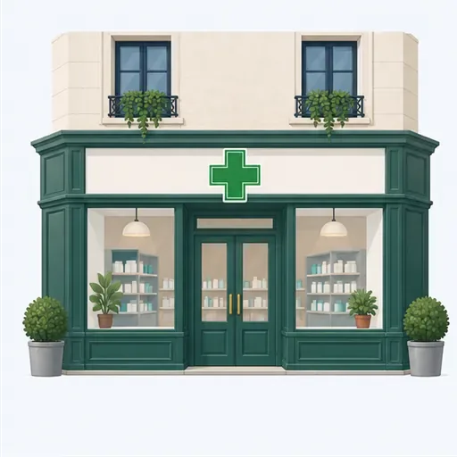 la pharmacie: pharmacy