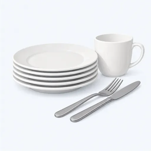 la vaisselle: dishes