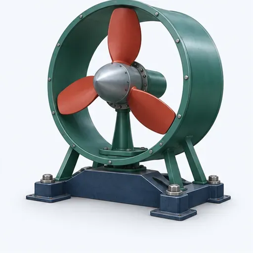 l’hydrolienne (f.): water-current turbine