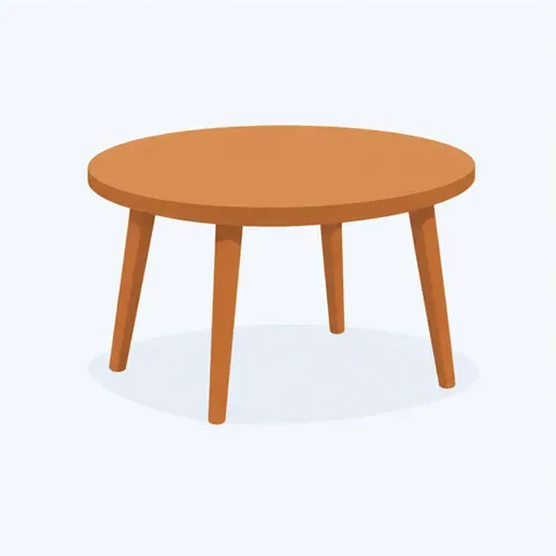une table: a table