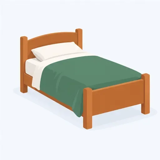 un lit: a bed