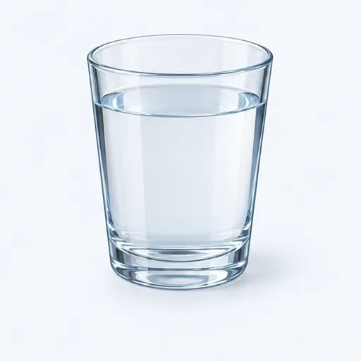 un verre d’eau: a glass of water