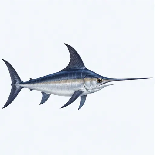 l’espadon (m.): swordfish