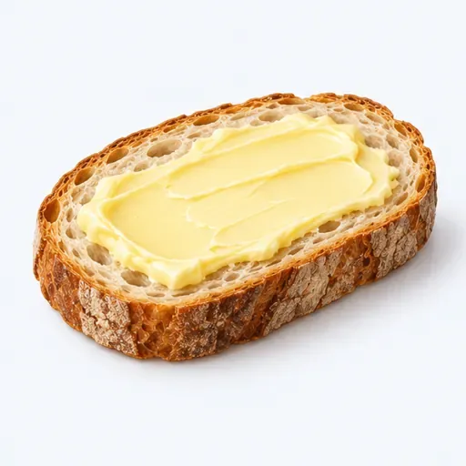 une tartine: a slice of bread with spread
