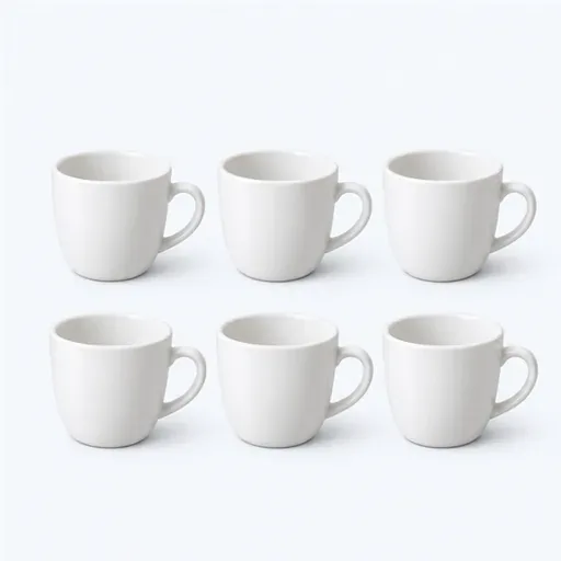 six tasses: six cups