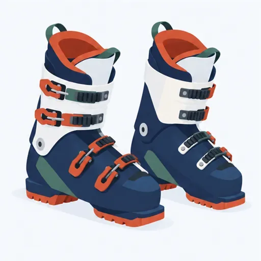 les chaussures de ski (f. pl.): ski boots