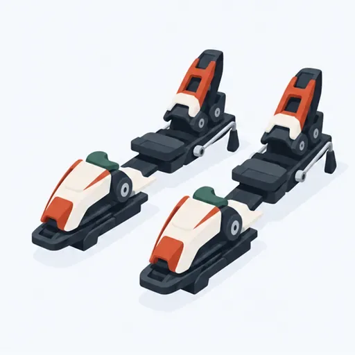 les fixations (f. pl.): ski bindings