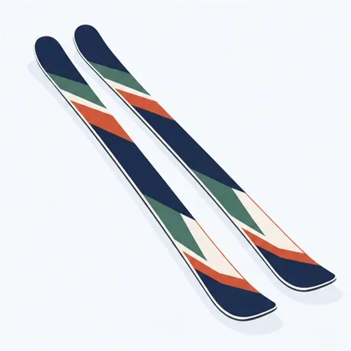 les skis (m. pl.): skis