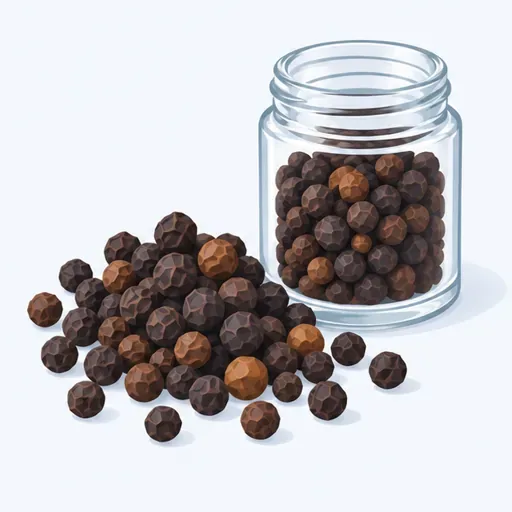 le poivre noir: black pepper