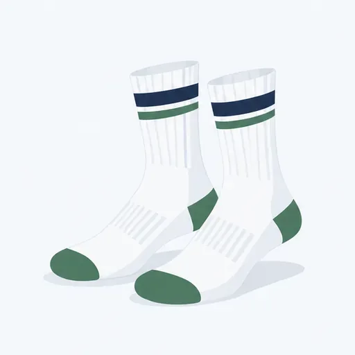 les chaussettes de sport (f.): sports socks
