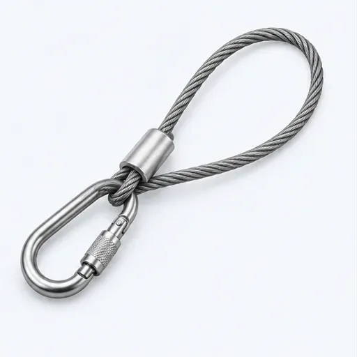 l’élingue de sécurité: safety cable