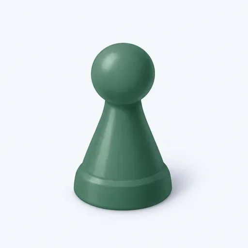 le pion: counter; playing piece