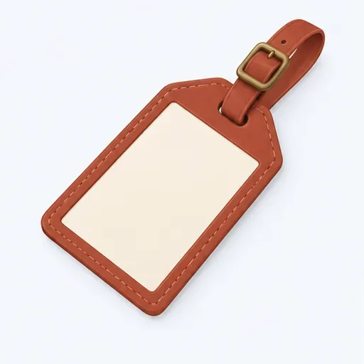 l’étiquette à bagage (f.): luggage tag